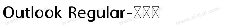 Outlook Regular字体转换